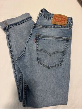 Levi's Light Blue Denim 502 Tapered Jeans